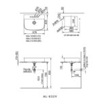 Chậu rửa lavabo đặt bàn INAX AL-632V (AL632V) (AL-632VFC) men Aqua Ceramic - Ảnh 6