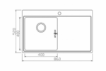 Chậu rửa bát Konox Topmount Sink Unico 8652 - Ảnh 2
