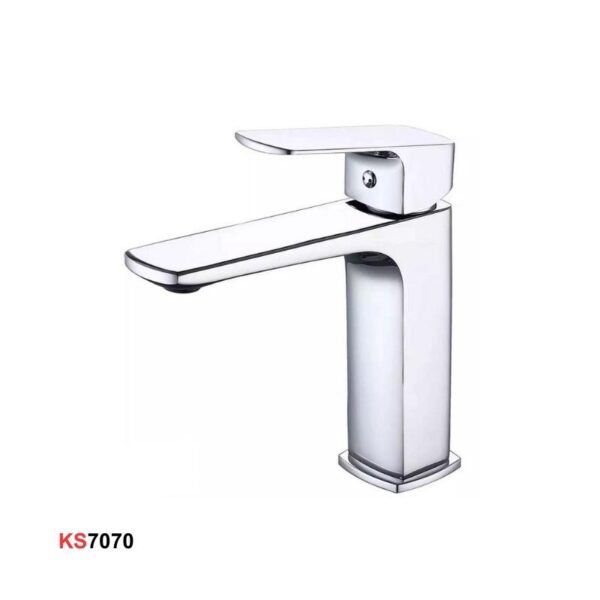 VÒI CHẬU RỬA NÓNG LẠNH NGẮN CAO CẤP KRASIC KS7070
