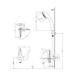 Bộ vòi sen tắm lạnh INAX BFV-17-4C (BFV174C) - Ảnh 5