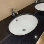 Chậu rửa mặt lavabo âm bàn INAX AL-2293V/BW1 men Aqua Ceramic - Ảnh 2