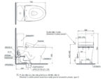 Bồn cầu TOTO CS838CDW12 2 khối nắp điện tử Washlet S7 TCF4911EZ giấu dây - Ảnh 2