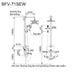 Sen tắm âm tường nóng lạnh INAX BFV-71SEW (BFV71SEW) - Ảnh 2