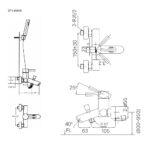 Sen tắm nóng lạnh INAX BFV-8000S-5C (BFV8000S5C) - Ảnh 3