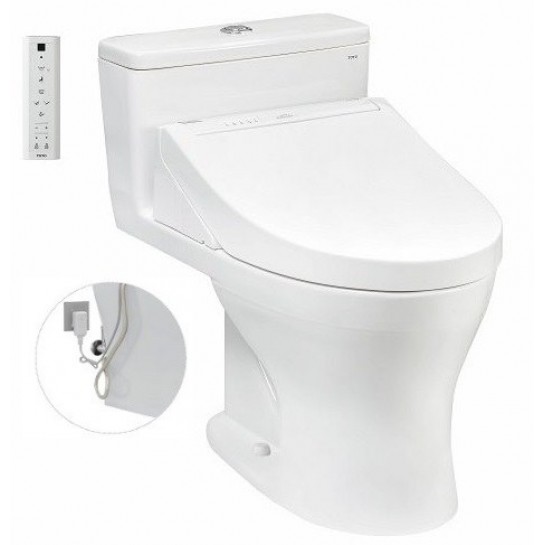 Bồn cầu TOTO MS855DW14 1 khối nắp điện tử Washlet C5 TCF24410AAA
