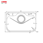 Chậu rửa bát Konox Tari 7851SM - Ảnh 5