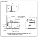 Bồn cầu TOTO CS326DW14 2 khối nắp điện tử Washlet C5 TCF24410AAA - Ảnh 2