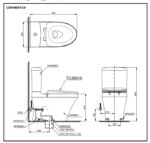 Bồn cầu 2 khối TOTO CS948DT10 nắp đóng êm TC395VS - Ảnh 2