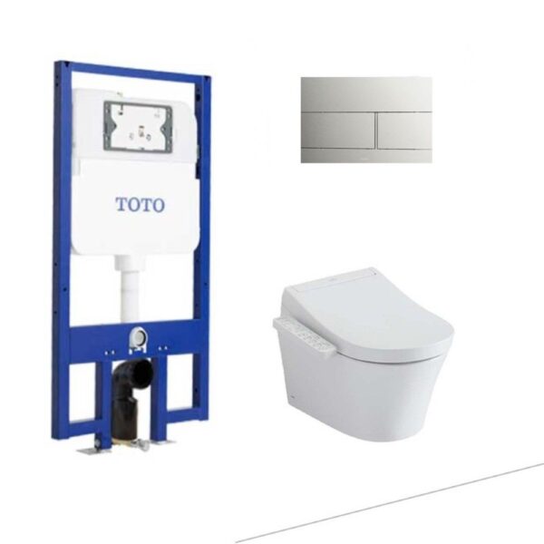 Bồn cầu treo tường nắp rửa điện tử S2 (giấu dây) TOTO CW553C TCF33370GAA WH172AT TCA465 MB171M#SS
