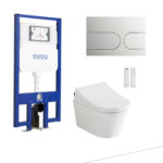 Bồn cầu treo tường điện tử (giấu dây) xả tự động TOTO CW553C TCF34570GAA WH172AAT TCA502 MB175M