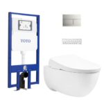 Bồn cầu treo tường nắp rửa điện tử S7 (giấu dây) xả tự động TOTO CW812REA TCF47360GAA WH172AAT TCA546 MB171M#SS