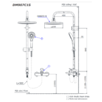 Bộ sen cây nóng lạnh TOTO DM907C1S TTMR302V DGH104ZR - Ảnh 7