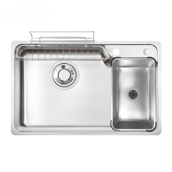 Chậu rửa chén Posco 304 Super Linen dập nổi KLUGER KH8050SLPlus (HARU Series)