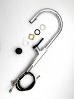 Vòi chậu bếp nóng lạnh dây rút LUNAR KLUGER KLF0006C - Ảnh 10