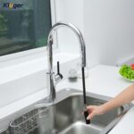 Vòi chậu bếp nóng lạnh dây rút LUNAR KLUGER KLF0006C - Ảnh 5