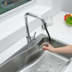 Vòi chậu bếp nóng lạnh dây rút LEO KLUGER KLF0011C - Ảnh 5