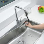 Vòi chậu bếp nóng lạnh dây rút LEO KLUGER KLF0011C - Ảnh 3
