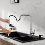 Vòi chậu bếp nóng lạnh dây rút LEO KLUGER KLF0011C - Ảnh 11