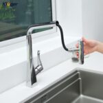 Vòi chậu bếp nóng lạnh dây rút GRACE Kluger KLF0016B (KLF0016C) - Ảnh 7