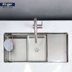 Chậu rửa chén Posco 304 Linen dập nổi KLUGER KU8844FSPlus (MOD Series) - Ảnh 7