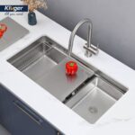 Chậu rửa chén Posco 304 Linen dập nổi KLUGER KU8844FSPlus (MOD Series) - Ảnh 5