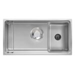 Chậu rửa chén Posco 304 Linen dập nổi KLUGER KU8844FSPlus (MOD Series)
