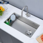 Chậu rửa chén Posco 304 Linen dập nổi KLUGER KY8045FS-S80 (TOYA Series) - Ảnh 8