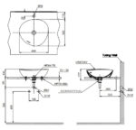 Chậu lavabo đặt bàn TOTO LT4704G17#MBL (LT4704G17MBL) đen mờ vành mỏng Linear Ceram - Ảnh 2