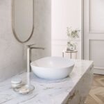 Chậu lavabo đặt bàn TOTO LT4704G17#MW (LT4704G17MW) trắng mờ vành mỏng Linear Ceram - Ảnh 3