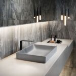 Chậu lavabo đặt bàn TOTO LT4715G17#MGR (LT4715G17MGR) xám mờ vành mỏng Linear Ceram - Ảnh 3
