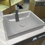 Chậu lavabo đặt bàn TOTO LT4715G17#MGR (LT4715G17MGR) xám mờ vành mỏng Linear Ceram - Ảnh 5