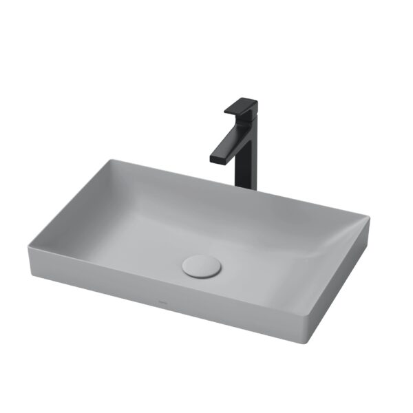 Chậu lavabo đặt bàn TOTO LT4716G17#MGR (LT4716G17MGR) xám mờ vành mỏng Linear Ceram