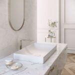 Chậu lavabo đặt bàn TOTO LT4716G17#MW (LT4716G17MW) trắng mờ vành mỏng Linear Ceram - Ảnh 3
