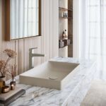 Chậu lavabo đặt bàn TOTO LT4716G19#MBE (LT4716G19MBE) be mờ vành mỏng Linear Ceram - Ảnh 3