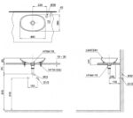 Chậu lavabo đặt bàn TOTO LT4724#XW (LT4724XW) trắng bóng vành mỏng Linear Ceram - Ảnh 2