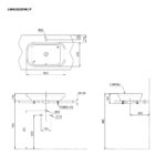 Chậu rửa lavabo đặt bàn TOTO LW630JW/F#W (LW630JWFW) màu trắng - Ảnh 2