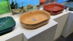 Chậu rửa lavabo đặt bàn TOTO LW896JW/F#MDR (LW896JWFMDR) màu cam vàng - Ảnh 3