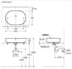 Chậu rửa lavabo đặt bàn TOTO LW896JW/F#W (LW896JWFW) màu trắng - Ảnh 2