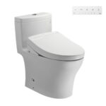 Bồn cầu TOTO MS889CDRW25 1 khối nắp điện tử Washlet S5 TCF34461GAA giấu dây
