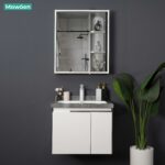 Bộ tủ chậu và tủ gương led size 600mm MOWOEN MW6631-60SB - Ảnh 8