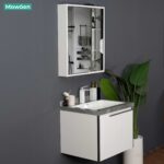 Bộ tủ chậu và tủ gương led size 600mm MOWOEN MW6631-60SB - Ảnh 9