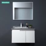 Bộ tủ chậu và gương led size 600mm MOWOEN MW6631R-60SB - Ảnh 7