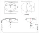 Chậu lavabo dương vành INAX L-2395V (L2395V) (L-2395VFC) - Ảnh 6