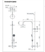 Bộ sen tắm cây nhiệt độ TOTO TX454SFV2BRN - Ảnh 2