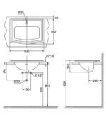 Chậu lavabo dương vành TOTO LW781CJ - Ảnh 2