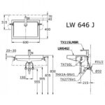 Chậu rửa mặt lavabo bán âm TOTO LW646JW/F - Ảnh 5
