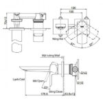 Vòi lavabo nóng lạnh gắn tường GR TOTO TLG02310BB (TLG02310B) - Ảnh 2