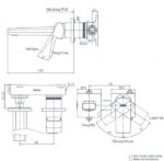 Vòi lavabo nóng lạnh gắn tường GB TOTO TLG10307BB (TLG10307B) - Ảnh 2