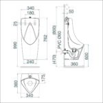 Tiểu nam treo tường cấp dương T6 - Ảnh 6
