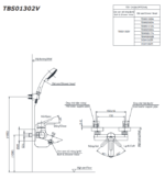 Bộ sen tắm nóng lạnh TOTO TBS01302V TBW02005A - Ảnh 3